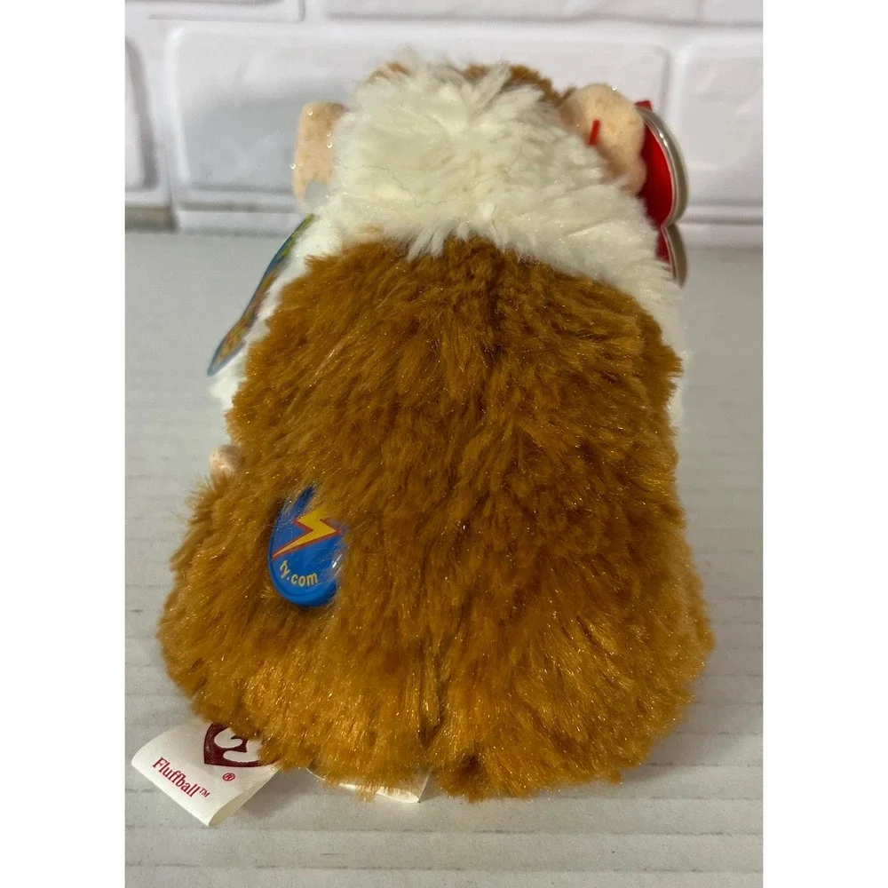 Ty Beanie Babies 2.0 Fluffball Guinea Pig Unisex Small Brown White Plush Toy